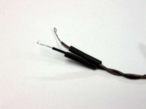 Tinned wire with heat shrink